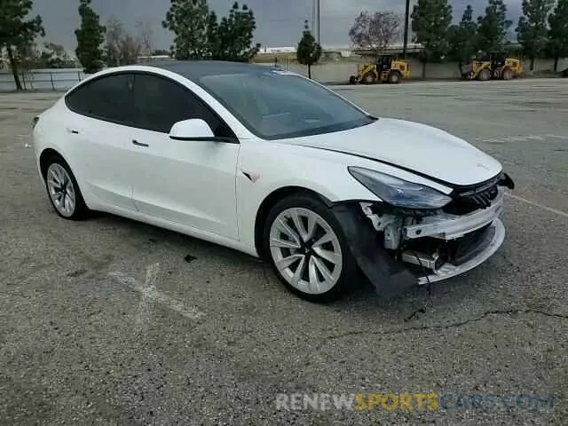 10 Photograph of a damaged car 5YJ3E1EA1NF376236 TESLA MODEL 3 2022