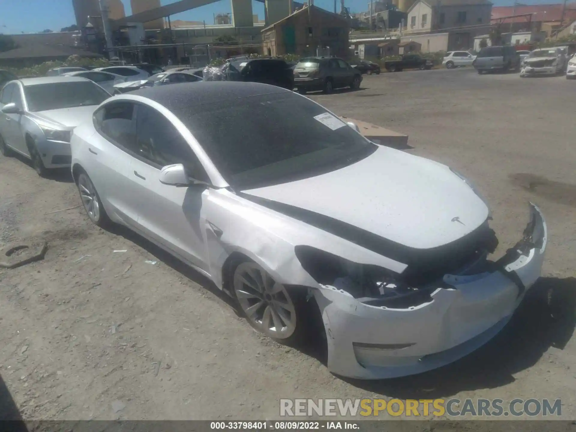 1 Photograph of a damaged car 5YJ3E1EA2NF103824 TESLA MODEL 3 2022