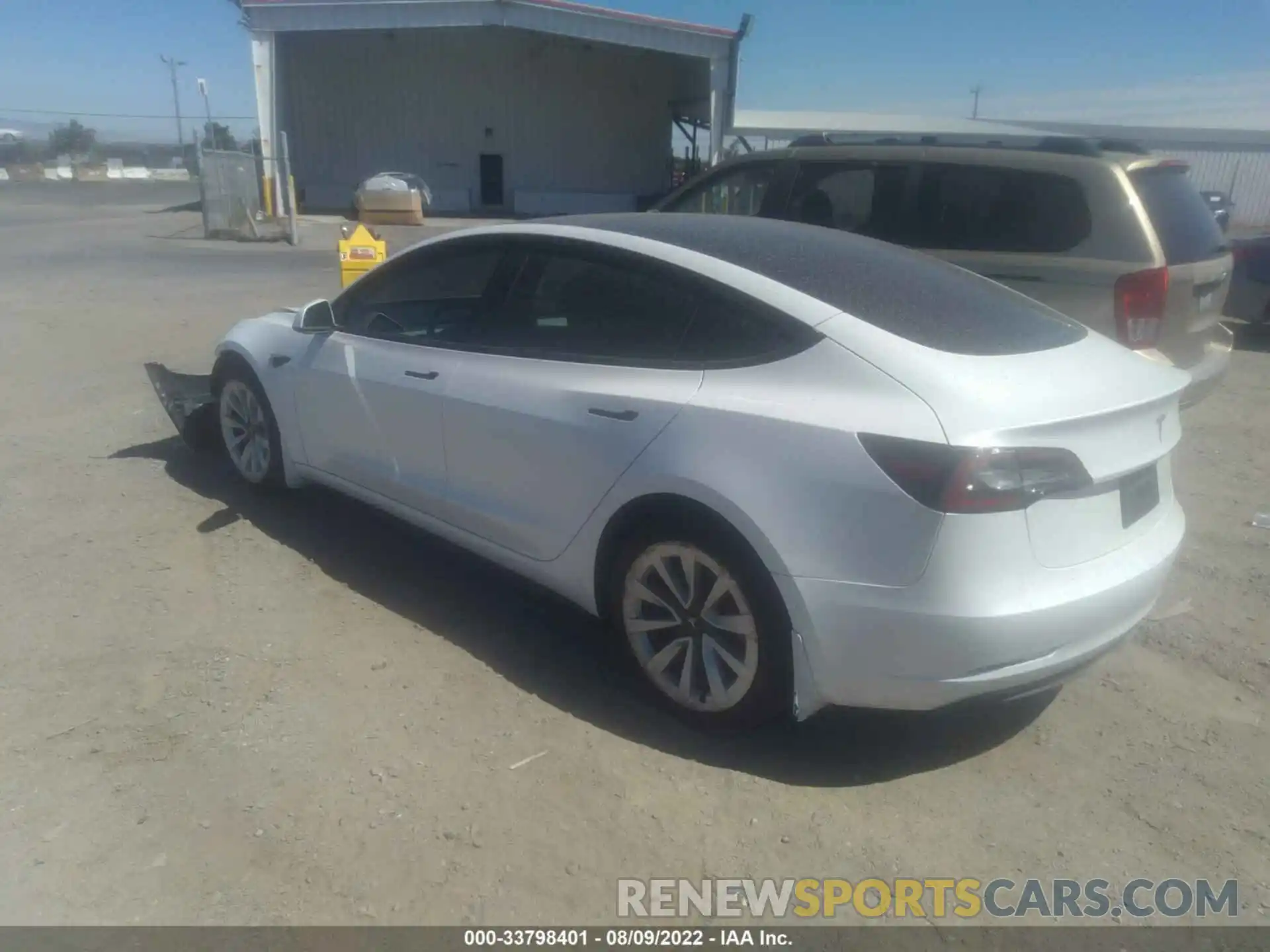 3 Photograph of a damaged car 5YJ3E1EA2NF103824 TESLA MODEL 3 2022