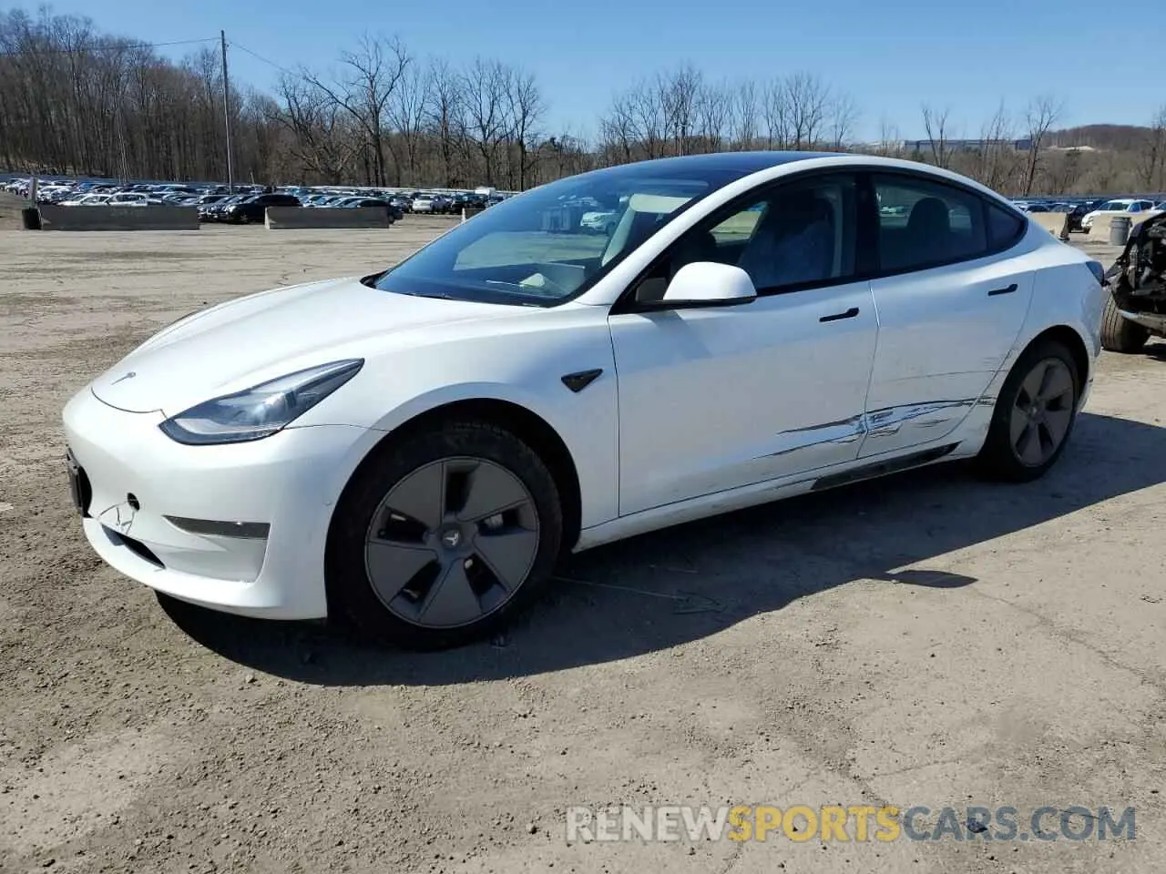 1 Photograph of a damaged car 5YJ3E1EA2NF121501 TESLA MODEL 3 2022