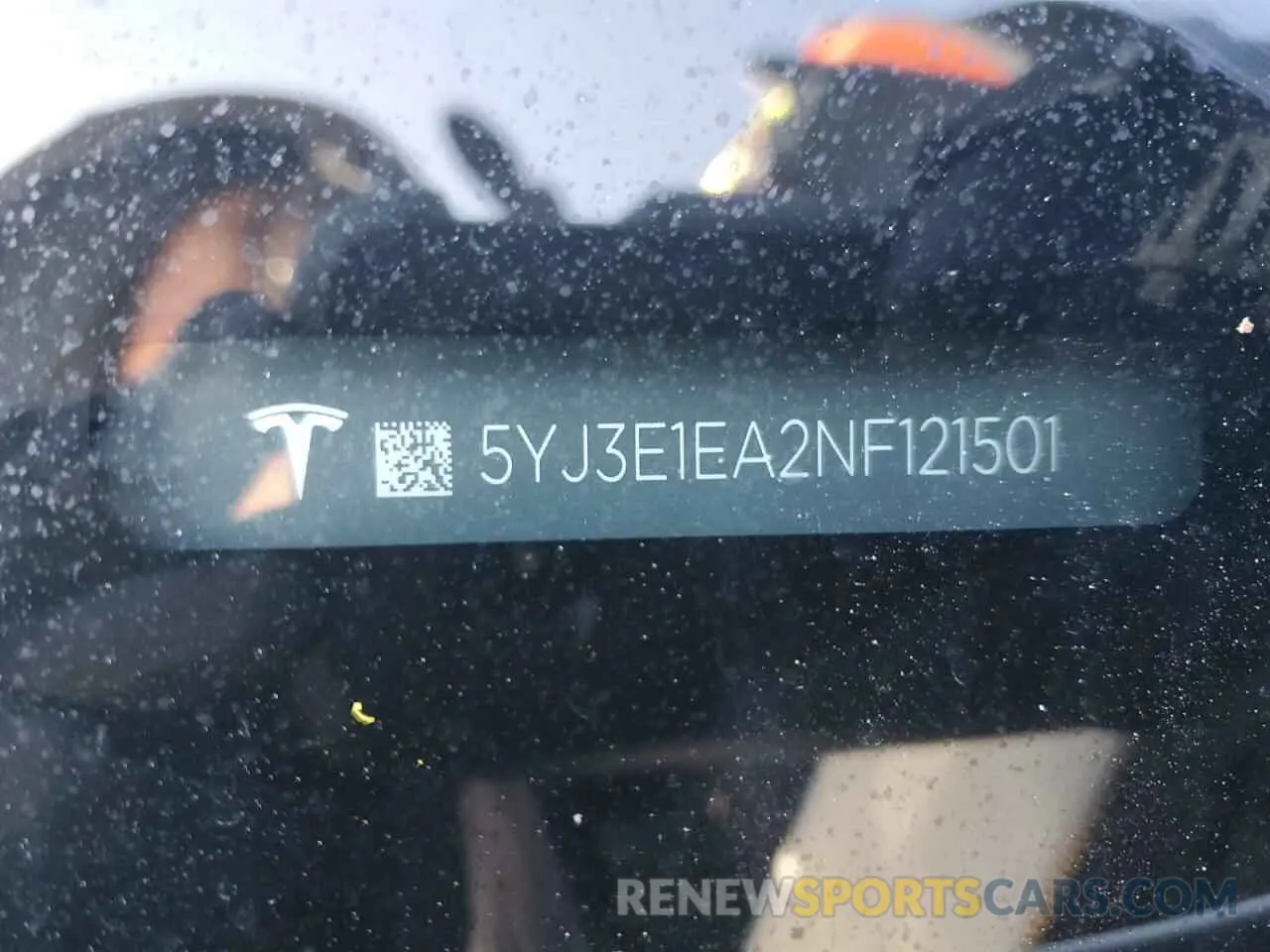 12 Photograph of a damaged car 5YJ3E1EA2NF121501 TESLA MODEL 3 2022
