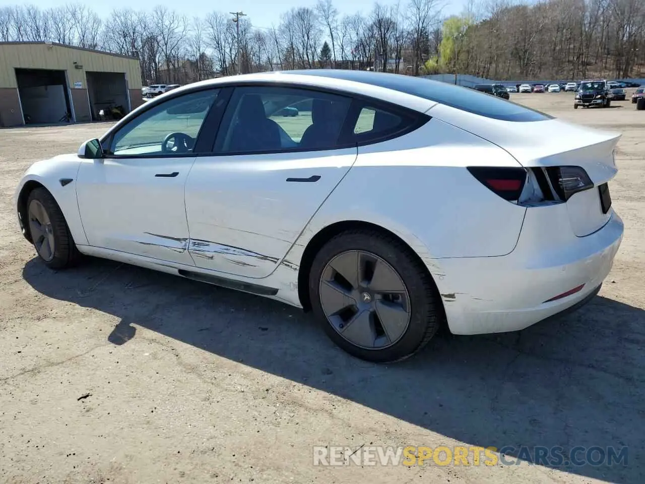 2 Photograph of a damaged car 5YJ3E1EA2NF121501 TESLA MODEL 3 2022
