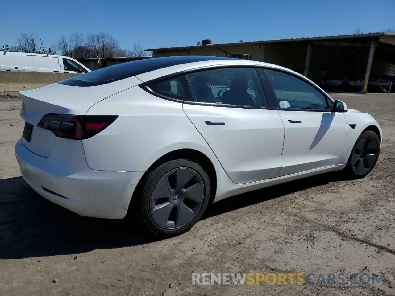 3 Photograph of a damaged car 5YJ3E1EA2NF121501 TESLA MODEL 3 2022