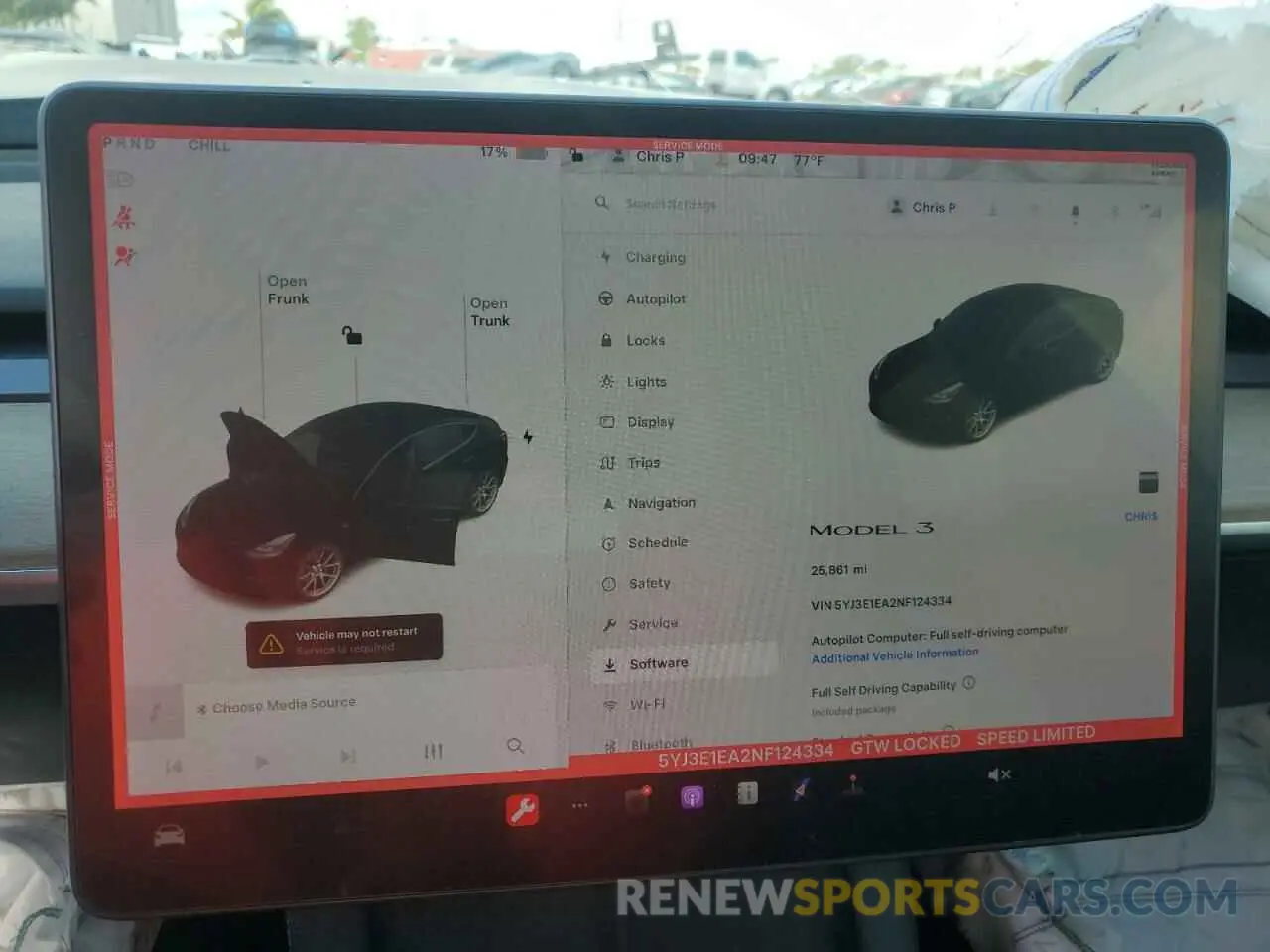 9 Photograph of a damaged car 5YJ3E1EA2NF124334 TESLA MODEL 3 2022