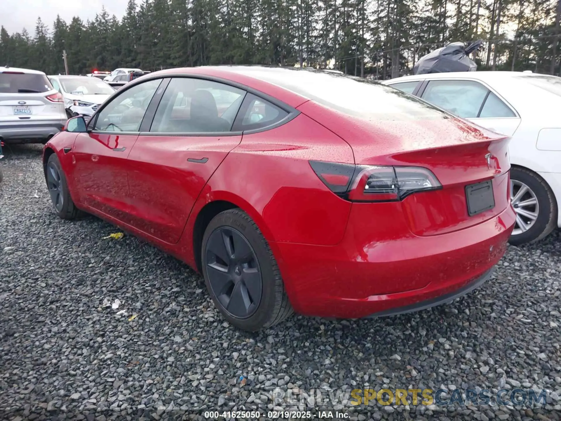 3 Photograph of a damaged car 5YJ3E1EA2NF133745 TESLA MODEL 3 2022