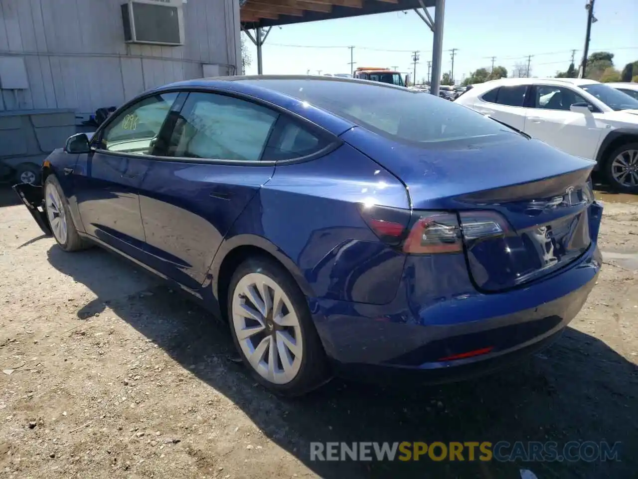 3 Photograph of a damaged car 5YJ3E1EA2NF143465 TESLA MODEL 3 2022