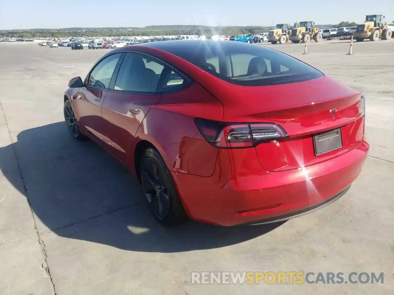 3 Photograph of a damaged car 5YJ3E1EA2NF186218 TESLA MODEL 3 2022