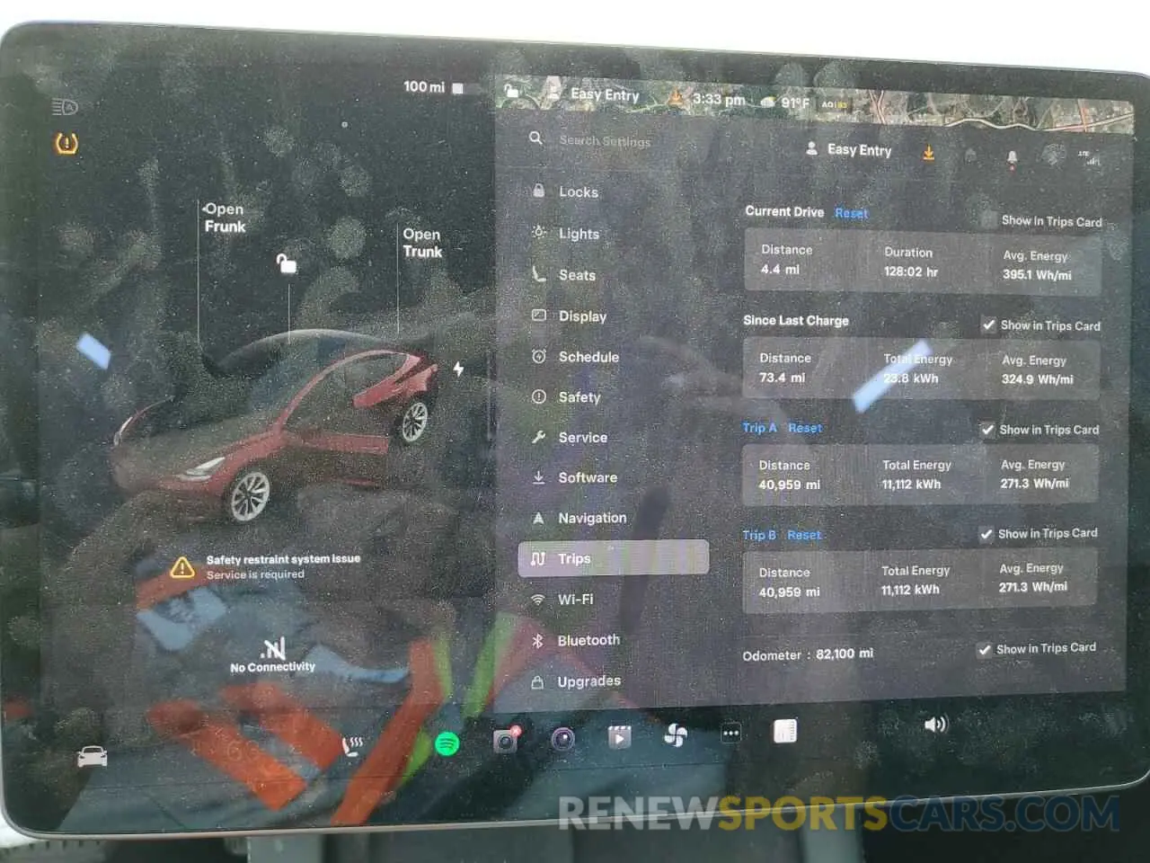 9 Photograph of a damaged car 5YJ3E1EA2NF186784 TESLA MODEL 3 2022