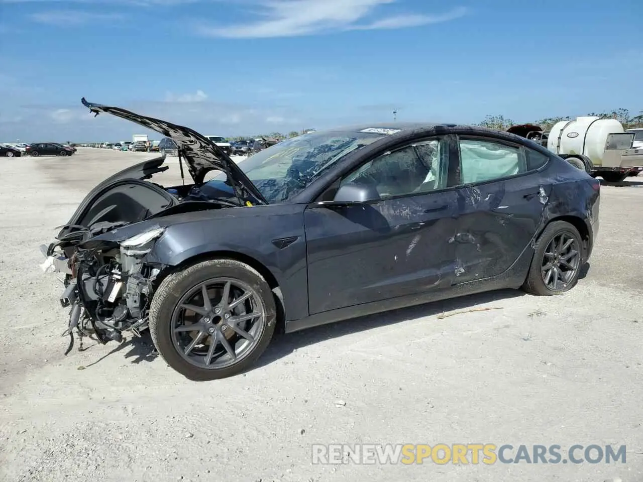 1 Photograph of a damaged car 5YJ3E1EA2NF188759 TESLA MODEL 3 2022