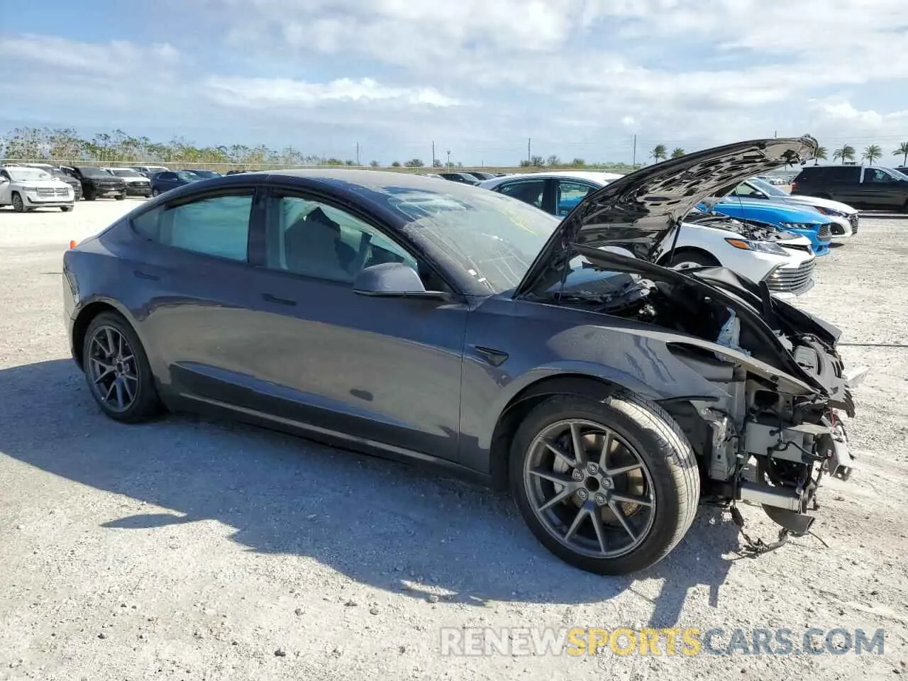 4 Photograph of a damaged car 5YJ3E1EA2NF188759 TESLA MODEL 3 2022