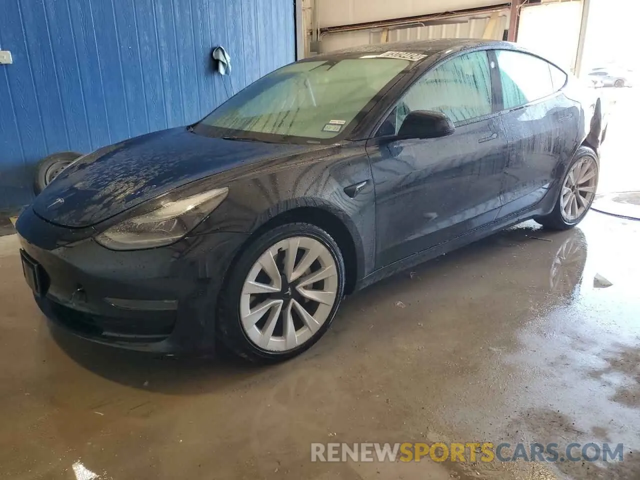 1 Photograph of a damaged car 5YJ3E1EA2NF190107 TESLA MODEL 3 2022