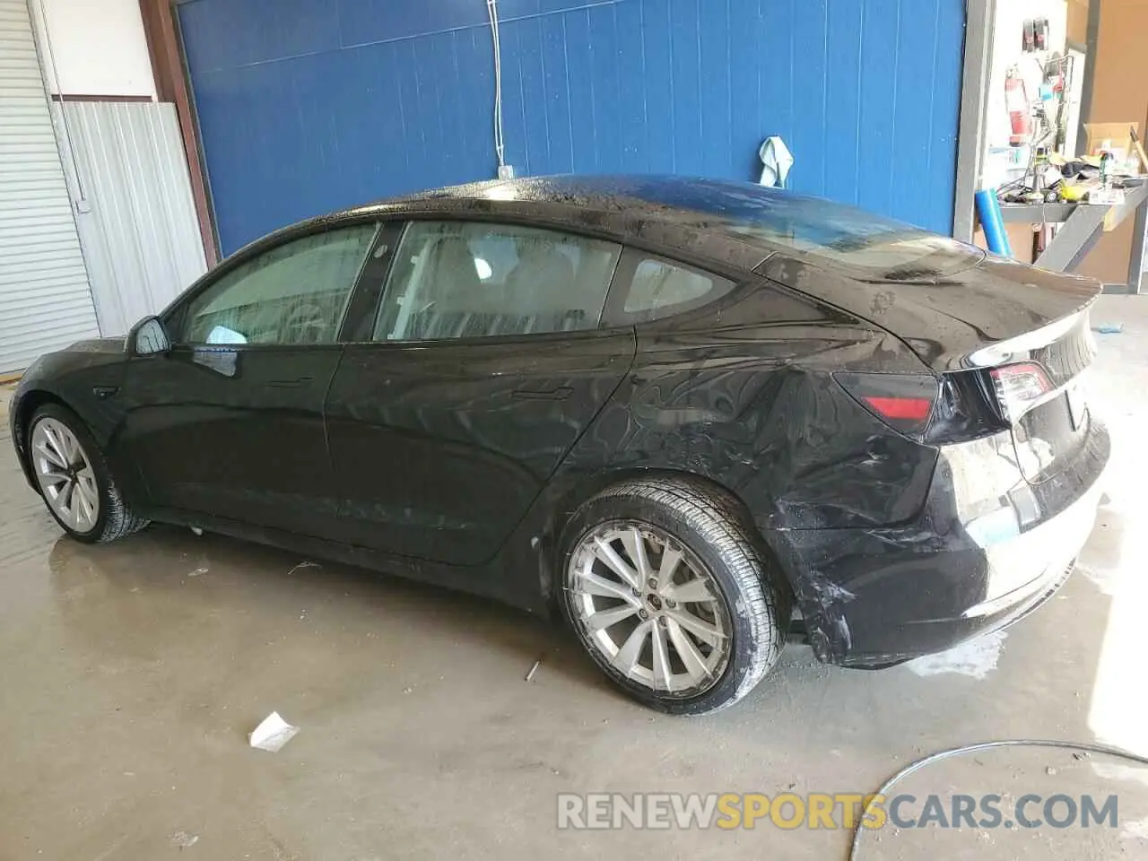 2 Photograph of a damaged car 5YJ3E1EA2NF190107 TESLA MODEL 3 2022