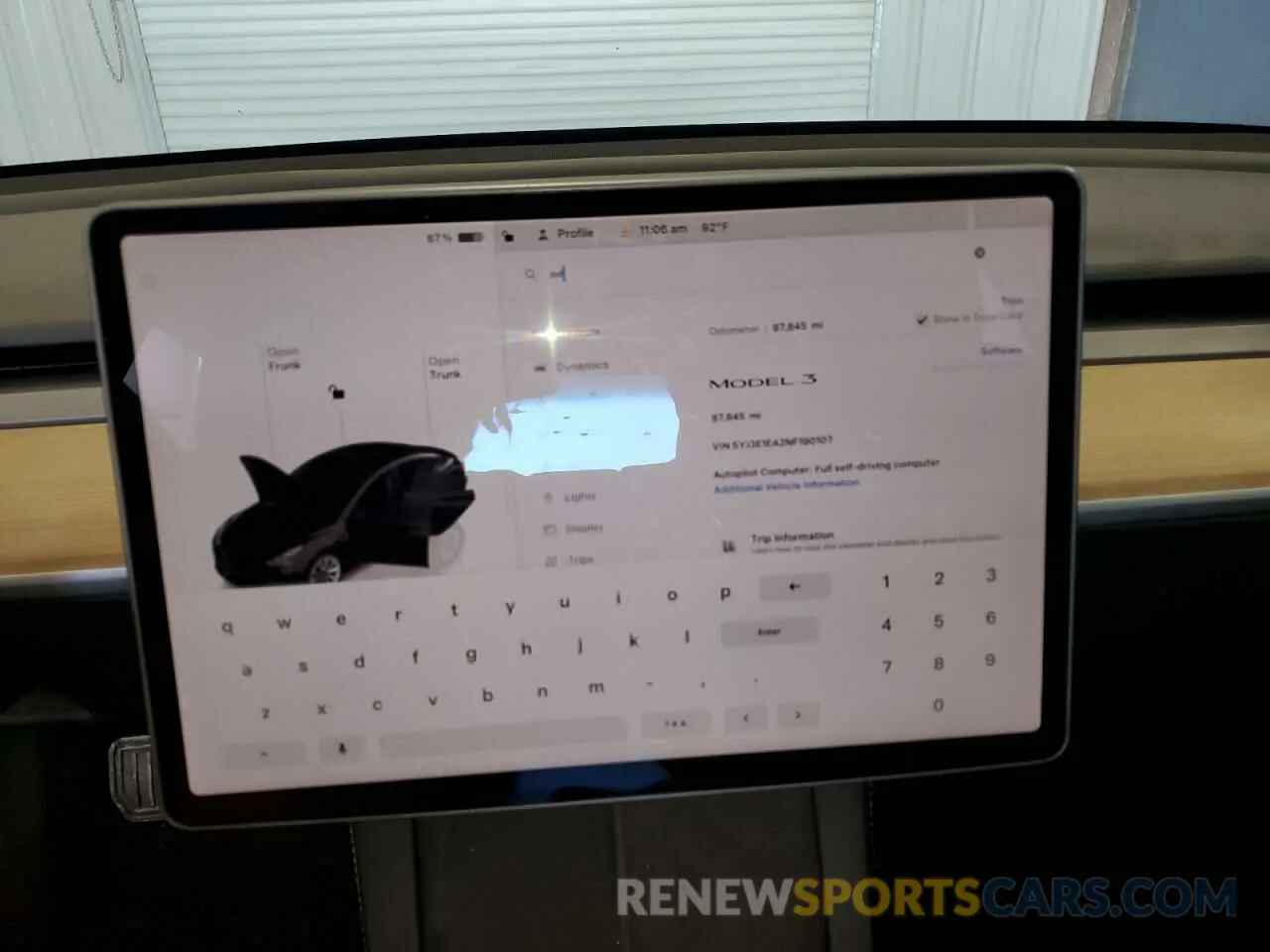 9 Photograph of a damaged car 5YJ3E1EA2NF190107 TESLA MODEL 3 2022