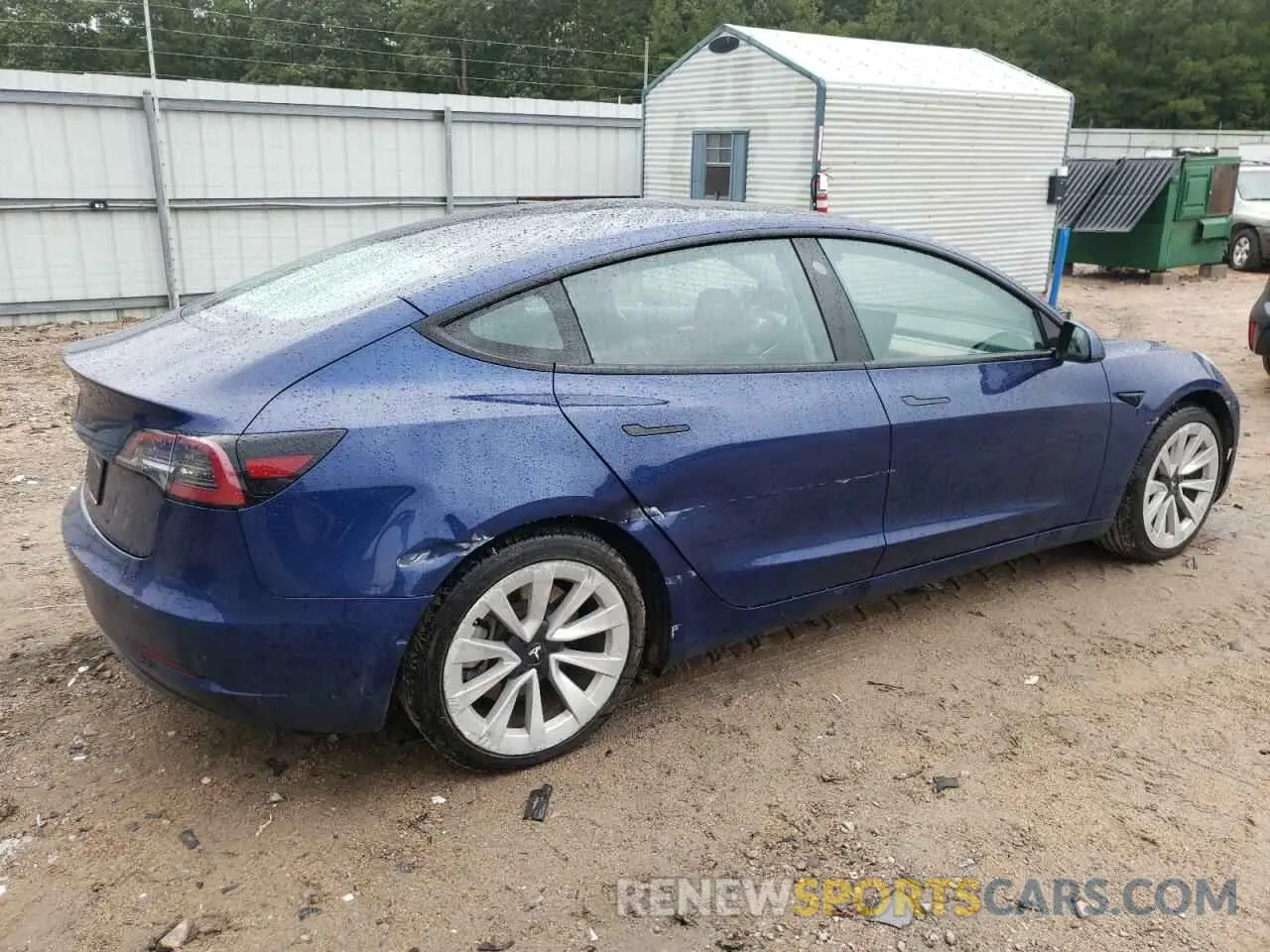3 Photograph of a damaged car 5YJ3E1EA2NF190284 TESLA MODEL 3 2022