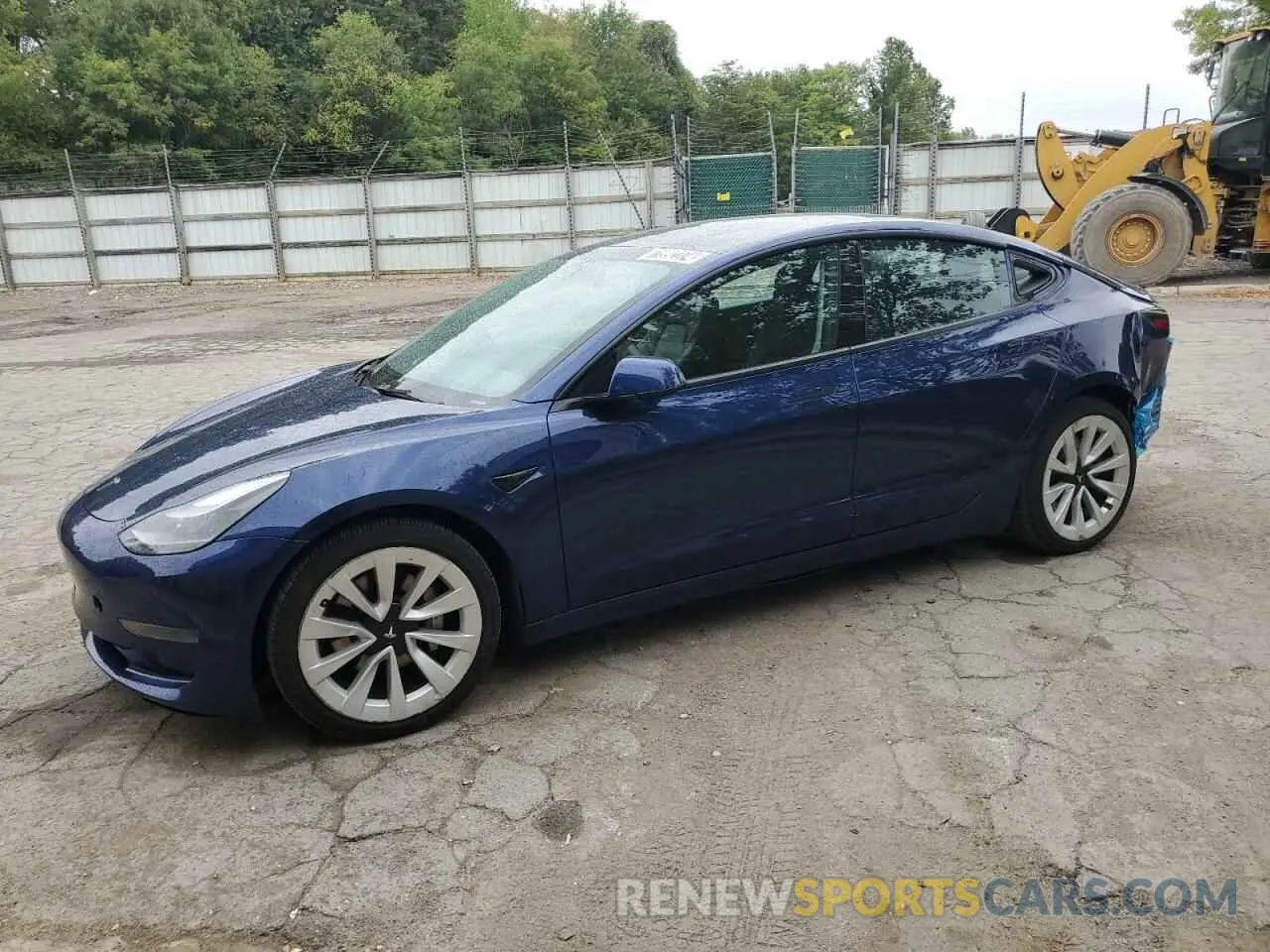 1 Photograph of a damaged car 5YJ3E1EA2NF192097 TESLA MODEL 3 2022
