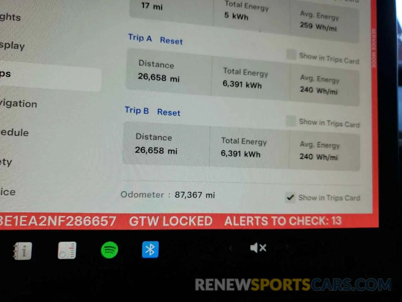 9 Photograph of a damaged car 5YJ3E1EA2NF286657 TESLA MODEL 3 2022