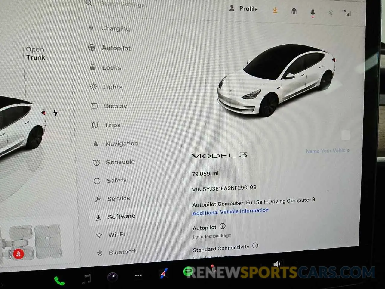 9 Photograph of a damaged car 5YJ3E1EA2NF290109 TESLA MODEL 3 2022