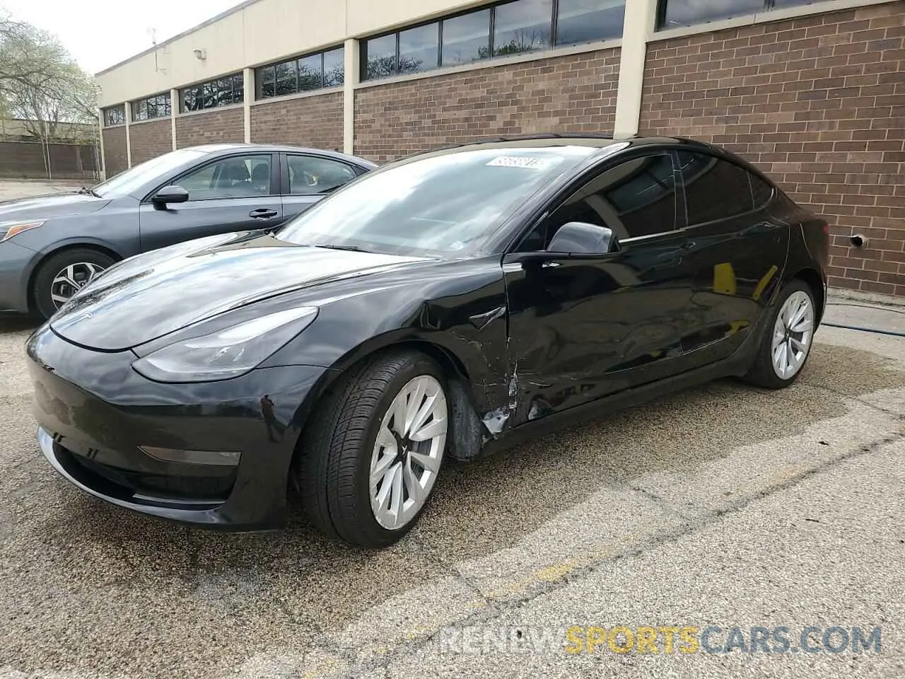 1 Photograph of a damaged car 5YJ3E1EA2NF304686 TESLA MODEL 3 2022