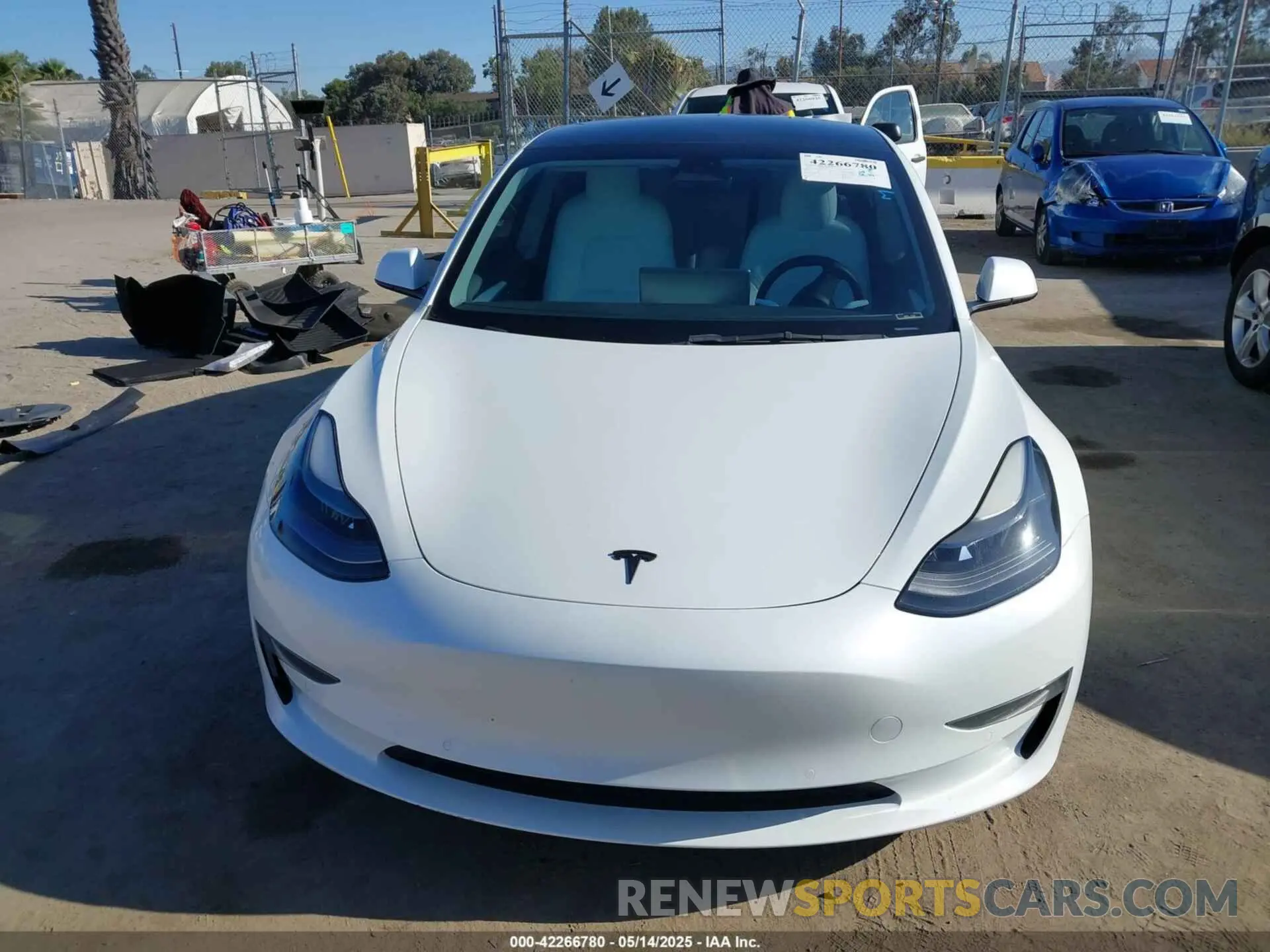 13 Photograph of a damaged car 5YJ3E1EA2NF315607 TESLA MODEL 3 2022