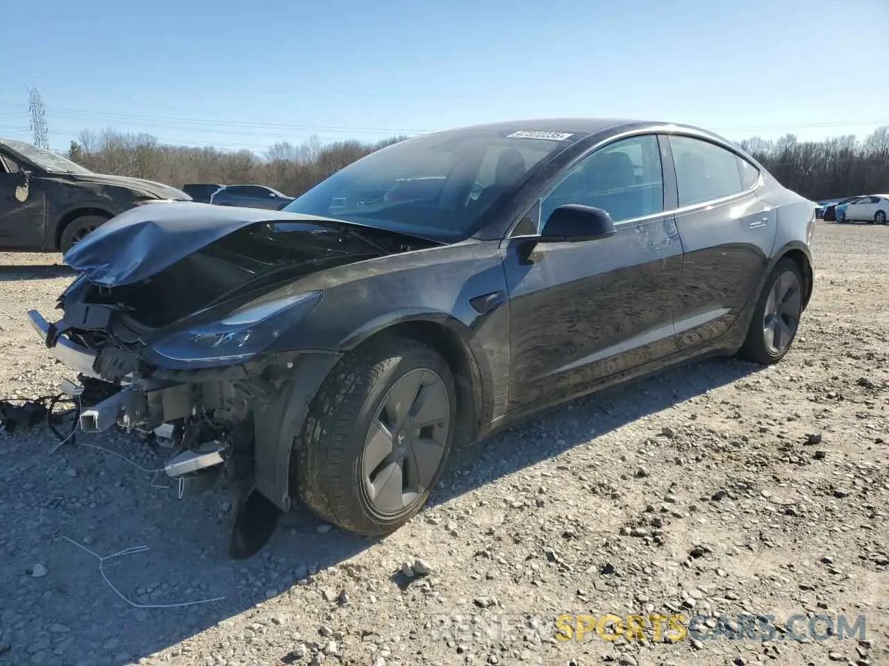 1 Photograph of a damaged car 5YJ3E1EA2NF317860 TESLA MODEL 3 2022