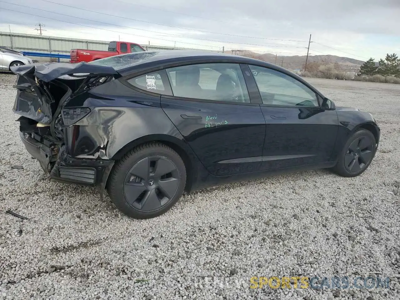 3 Photograph of a damaged car 5YJ3E1EA2NF320418 TESLA MODEL 3 2022