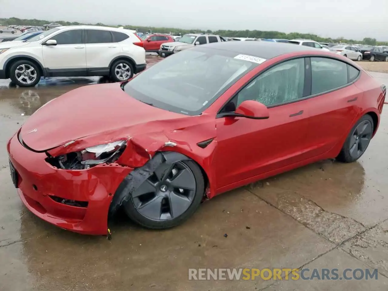 1 Photograph of a damaged car 5YJ3E1EA2NF341561 TESLA MODEL 3 2022