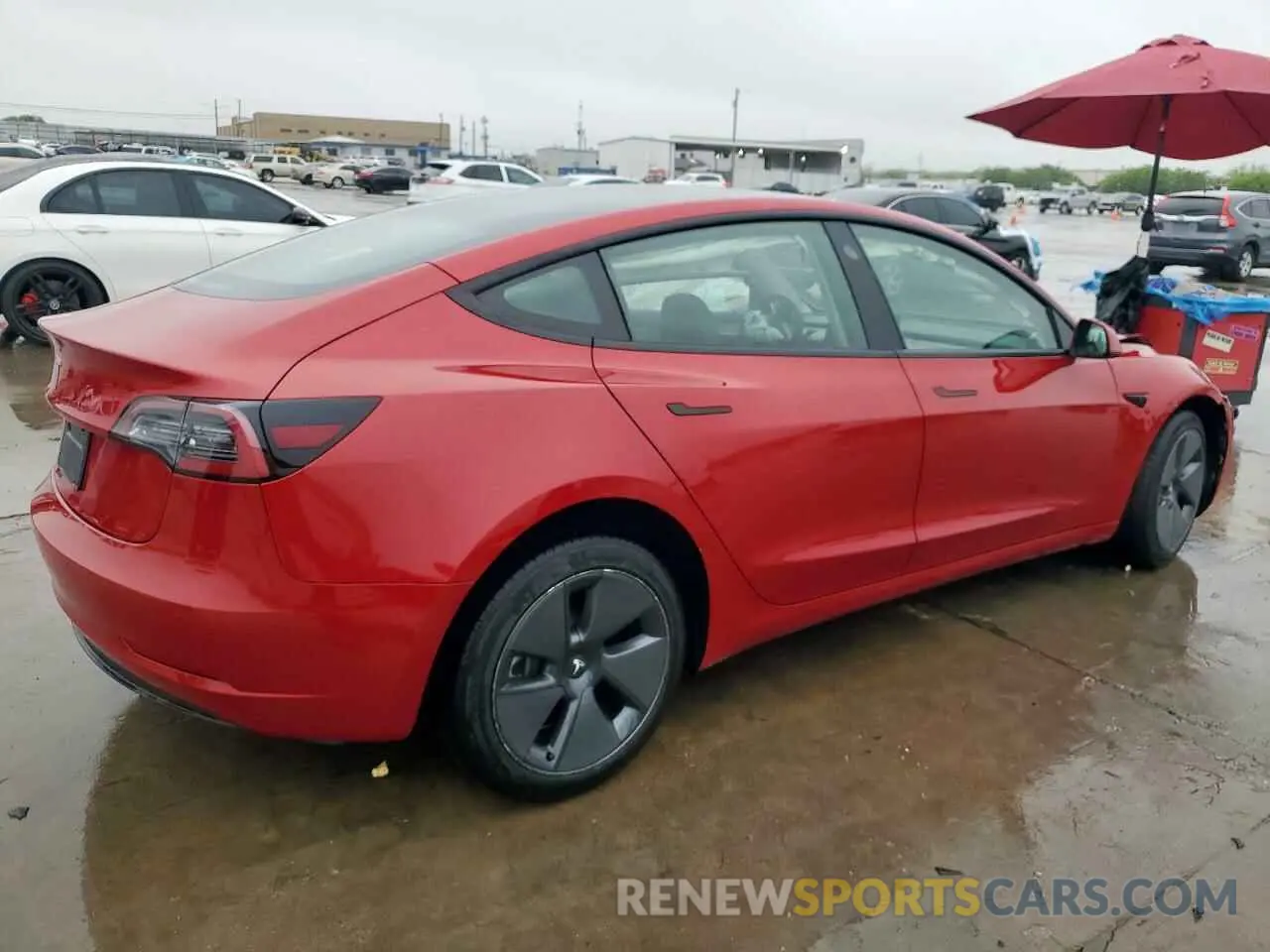 3 Photograph of a damaged car 5YJ3E1EA2NF341561 TESLA MODEL 3 2022