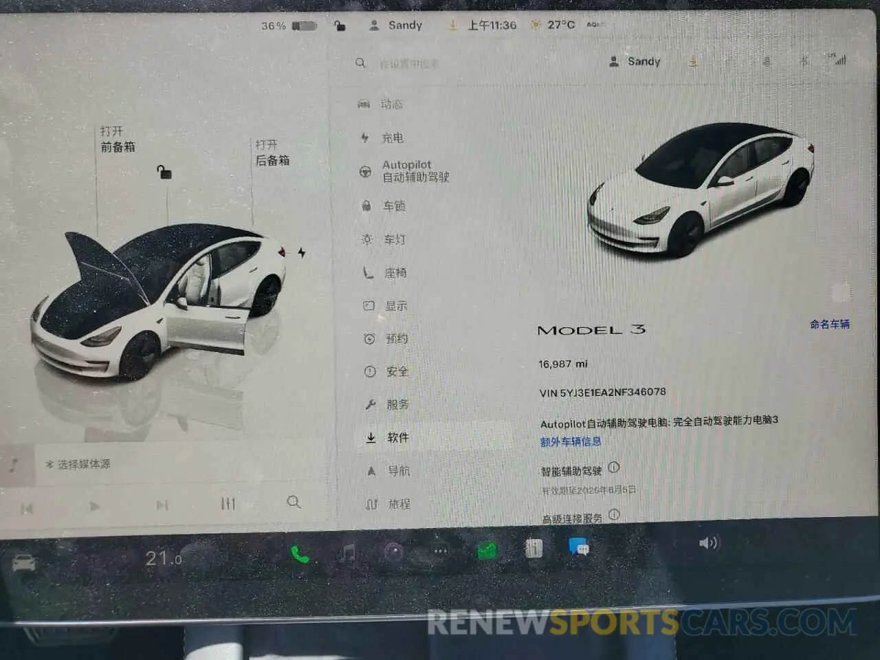 9 Photograph of a damaged car 5YJ3E1EA2NF346078 TESLA MODEL 3 2022