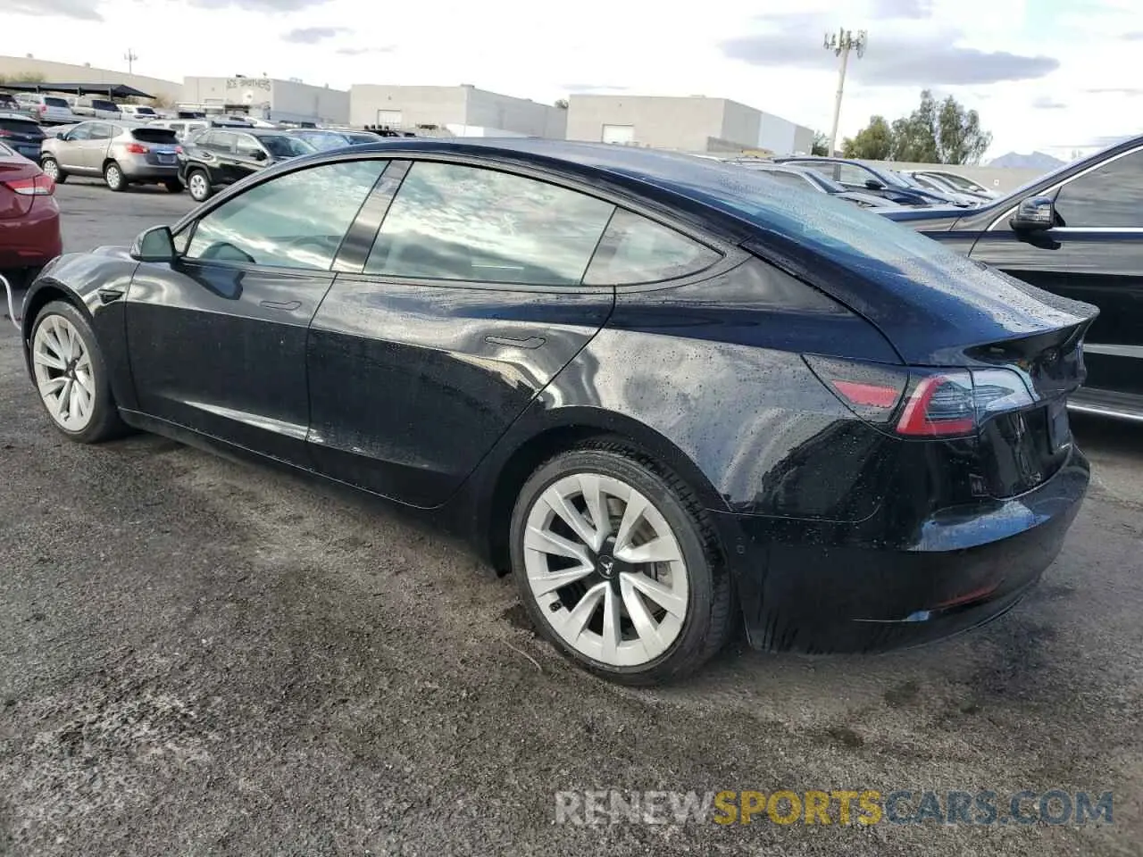 2 Photograph of a damaged car 5YJ3E1EA2NF368758 TESLA MODEL 3 2022