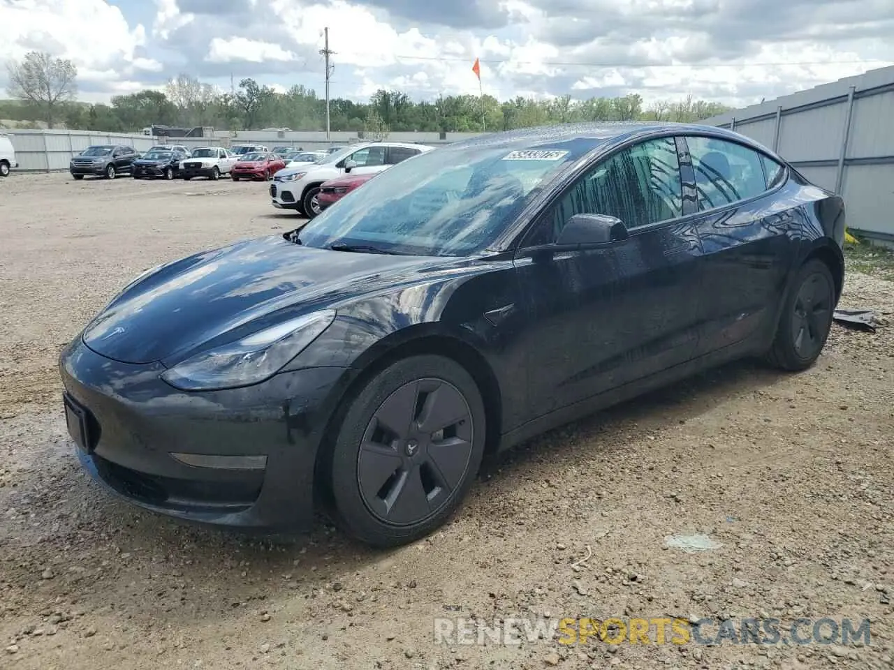1 Photograph of a damaged car 5YJ3E1EA2NF370204 TESLA MODEL 3 2022