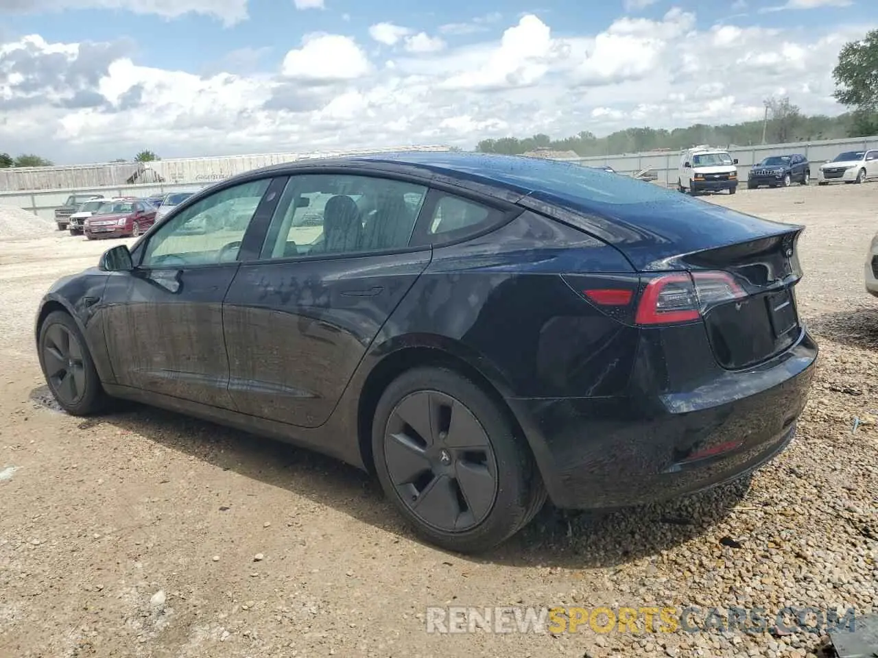 2 Photograph of a damaged car 5YJ3E1EA2NF370204 TESLA MODEL 3 2022