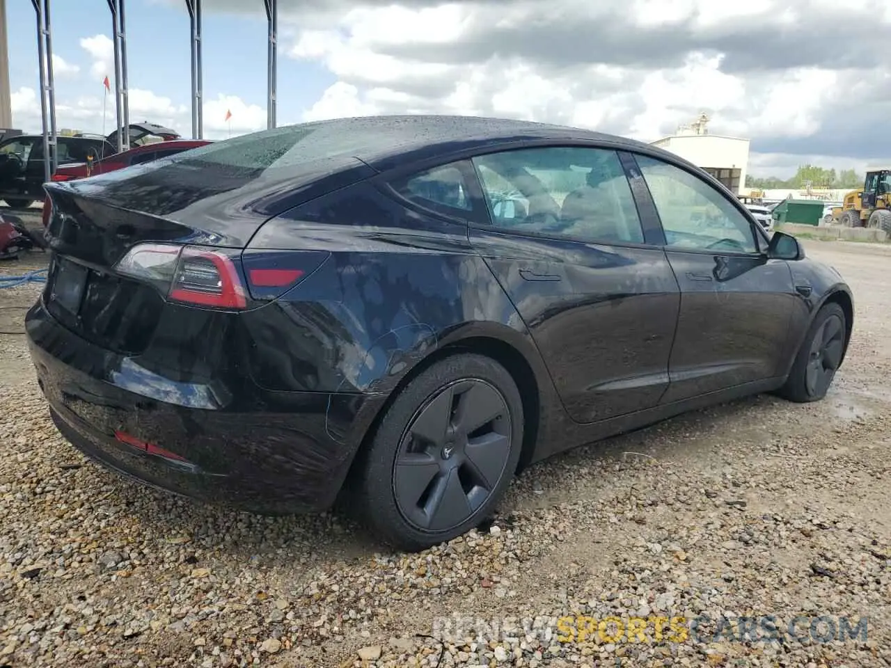 3 Photograph of a damaged car 5YJ3E1EA2NF370204 TESLA MODEL 3 2022