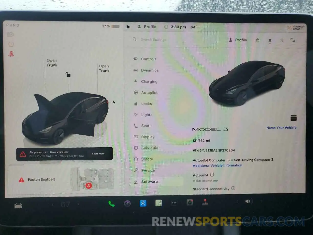 9 Photograph of a damaged car 5YJ3E1EA2NF370204 TESLA MODEL 3 2022