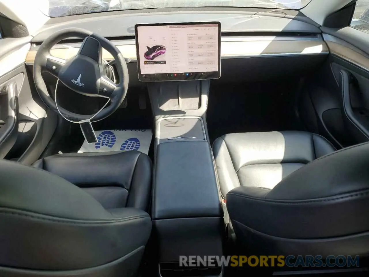 8 Photograph of a damaged car 5YJ3E1EA2NF371613 TESLA MODEL 3 2022