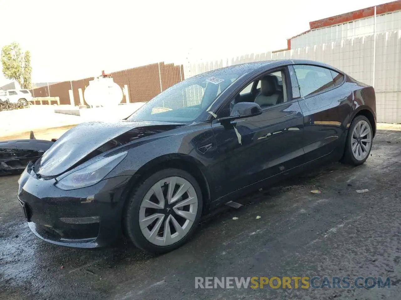 1 Photograph of a damaged car 5YJ3E1EA2NF372373 TESLA MODEL 3 2022