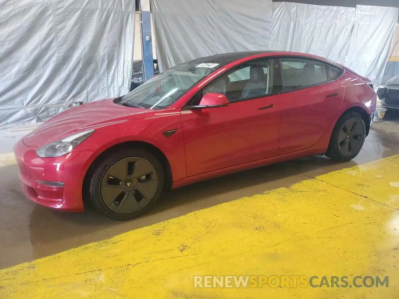 1 Photograph of a damaged car 5YJ3E1EA2NF372518 TESLA MODEL 3 2022