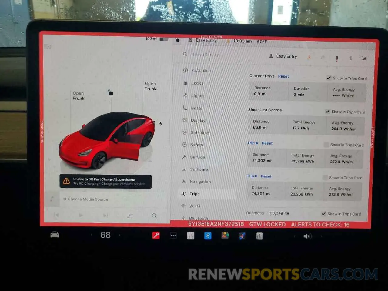 9 Photograph of a damaged car 5YJ3E1EA2NF372518 TESLA MODEL 3 2022