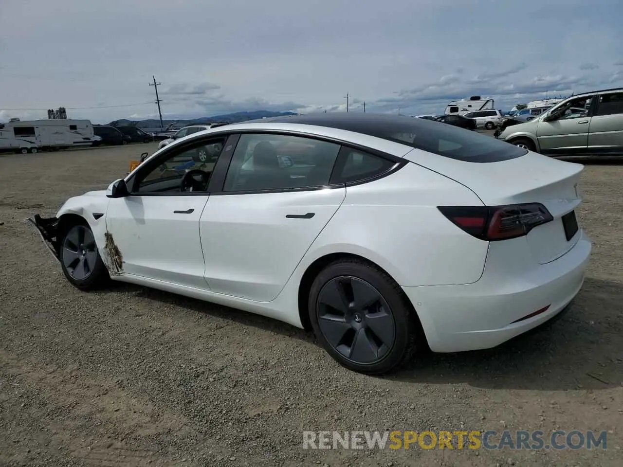 2 Photograph of a damaged car 5YJ3E1EA3NF102732 TESLA MODEL 3 2022