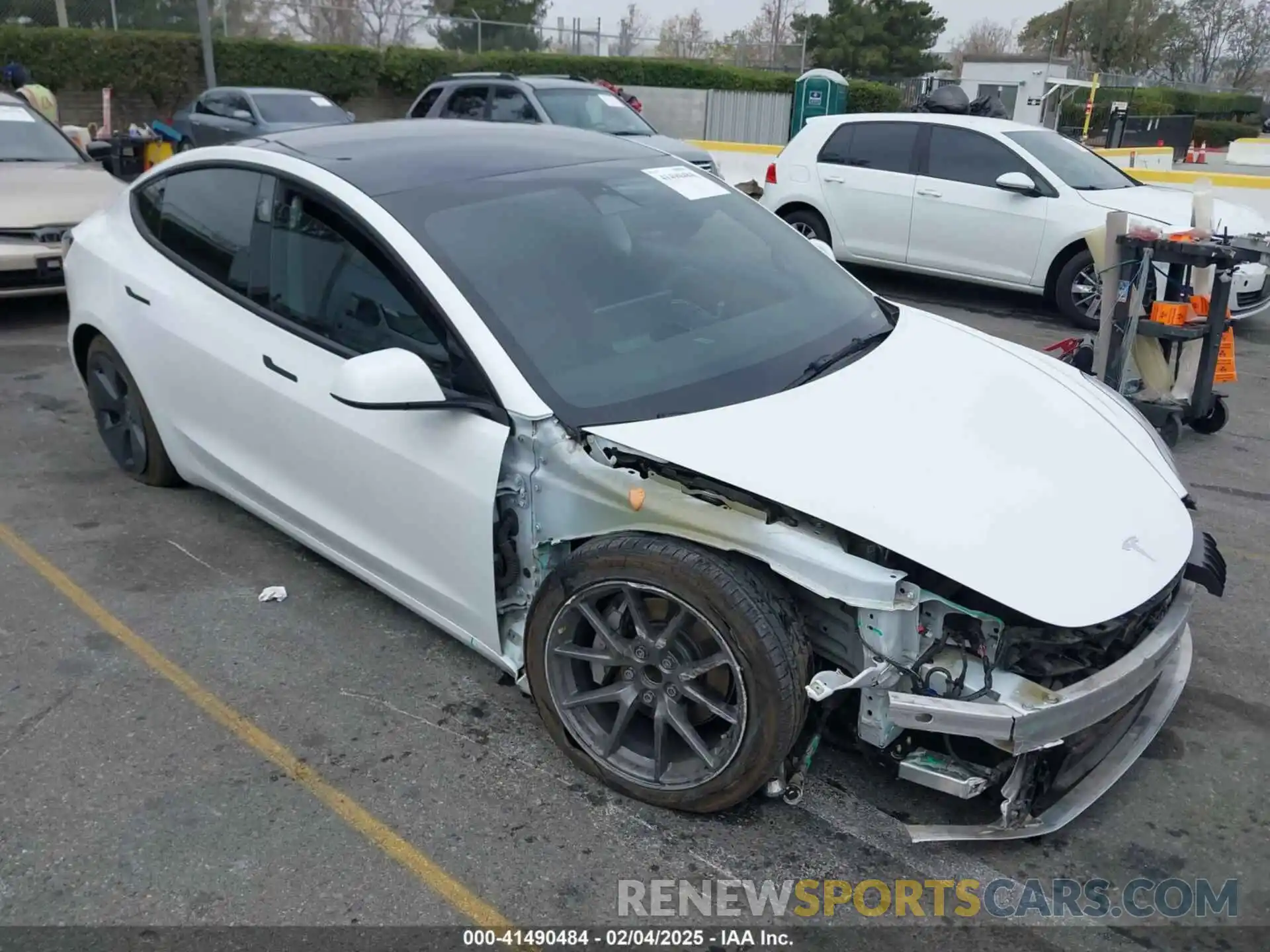 1 Photograph of a damaged car 5YJ3E1EA3NF124911 TESLA MODEL 3 2022