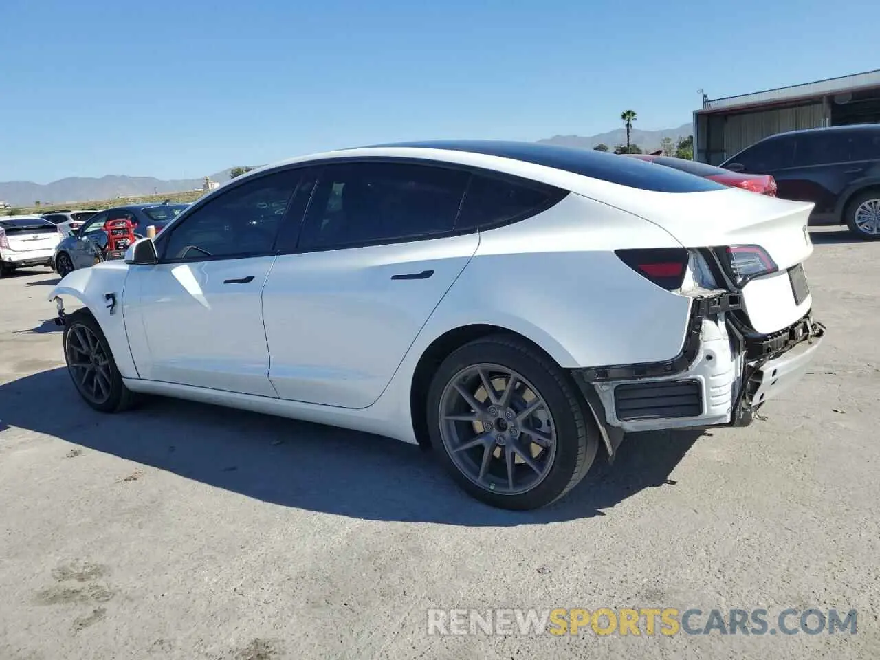 2 Photograph of a damaged car 5YJ3E1EA3NF125895 TESLA MODEL 3 2022