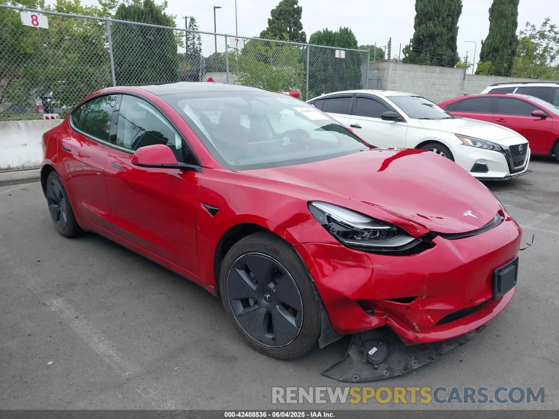 1 Photograph of a damaged car 5YJ3E1EA3NF131986 TESLA MODEL 3 2022