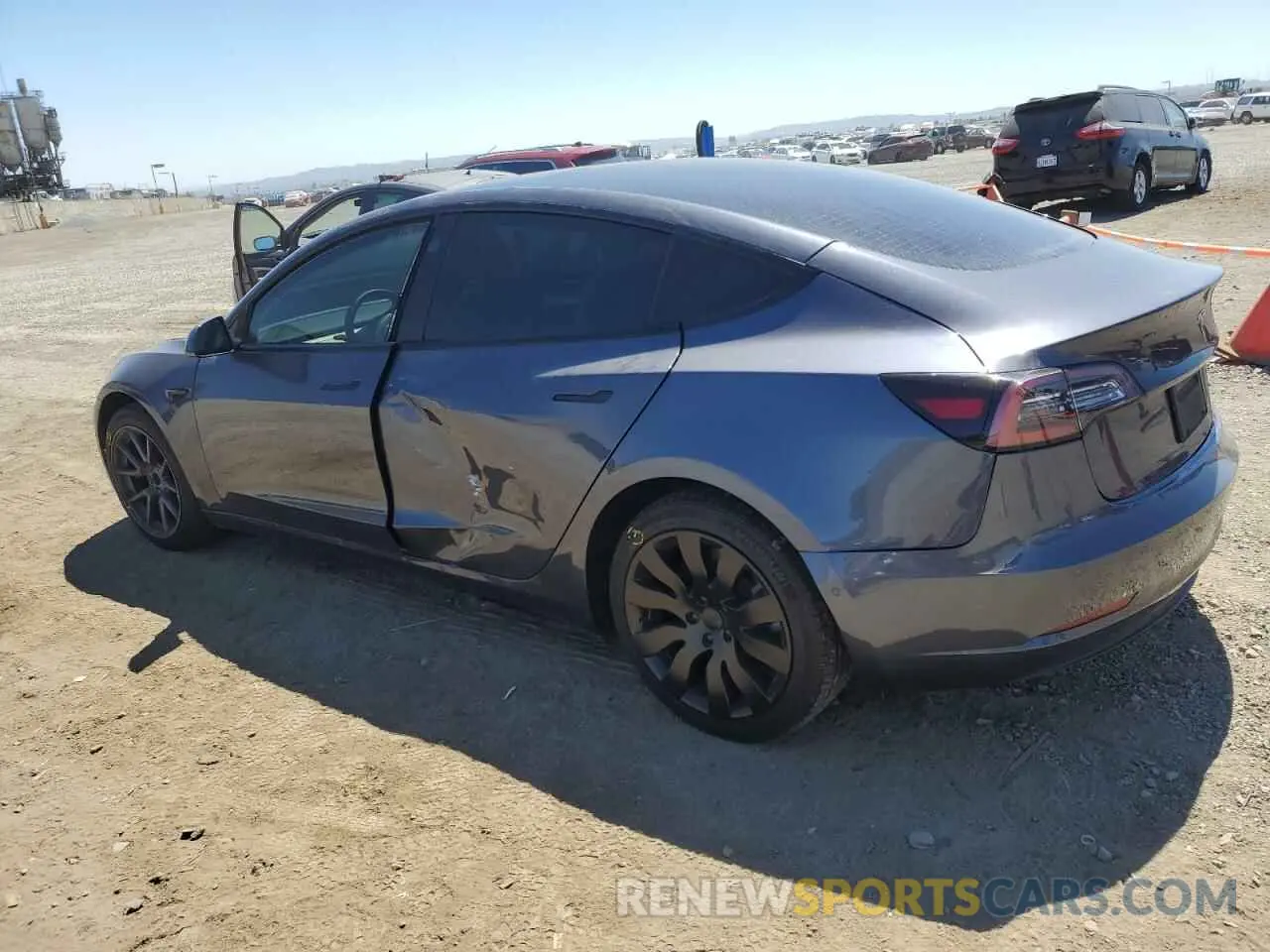 2 Photograph of a damaged car 5YJ3E1EA3NF132698 TESLA MODEL 3 2022