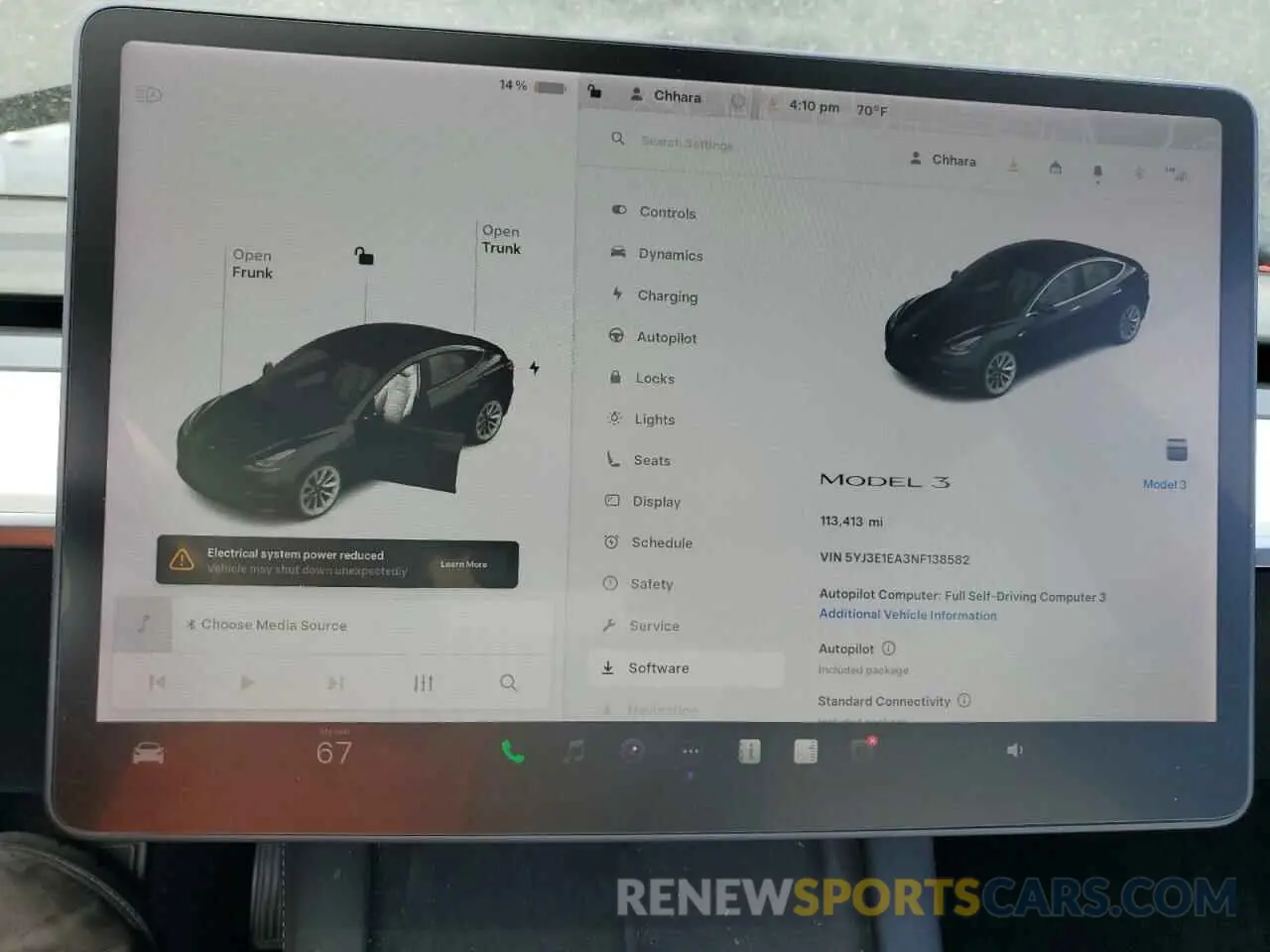 9 Photograph of a damaged car 5YJ3E1EA3NF138582 TESLA MODEL 3 2022