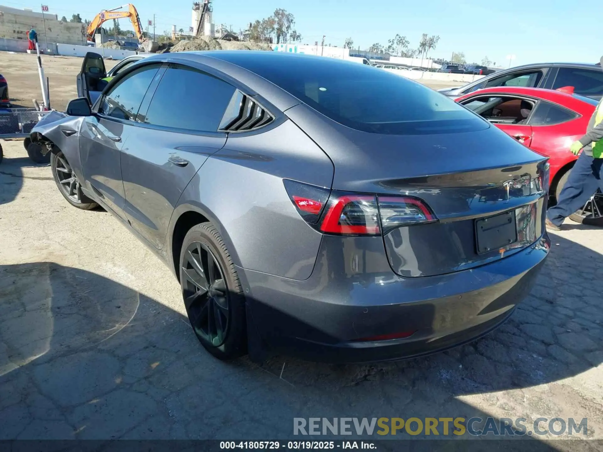 3 Photograph of a damaged car 5YJ3E1EA3NF165054 TESLA MODEL 3 2022