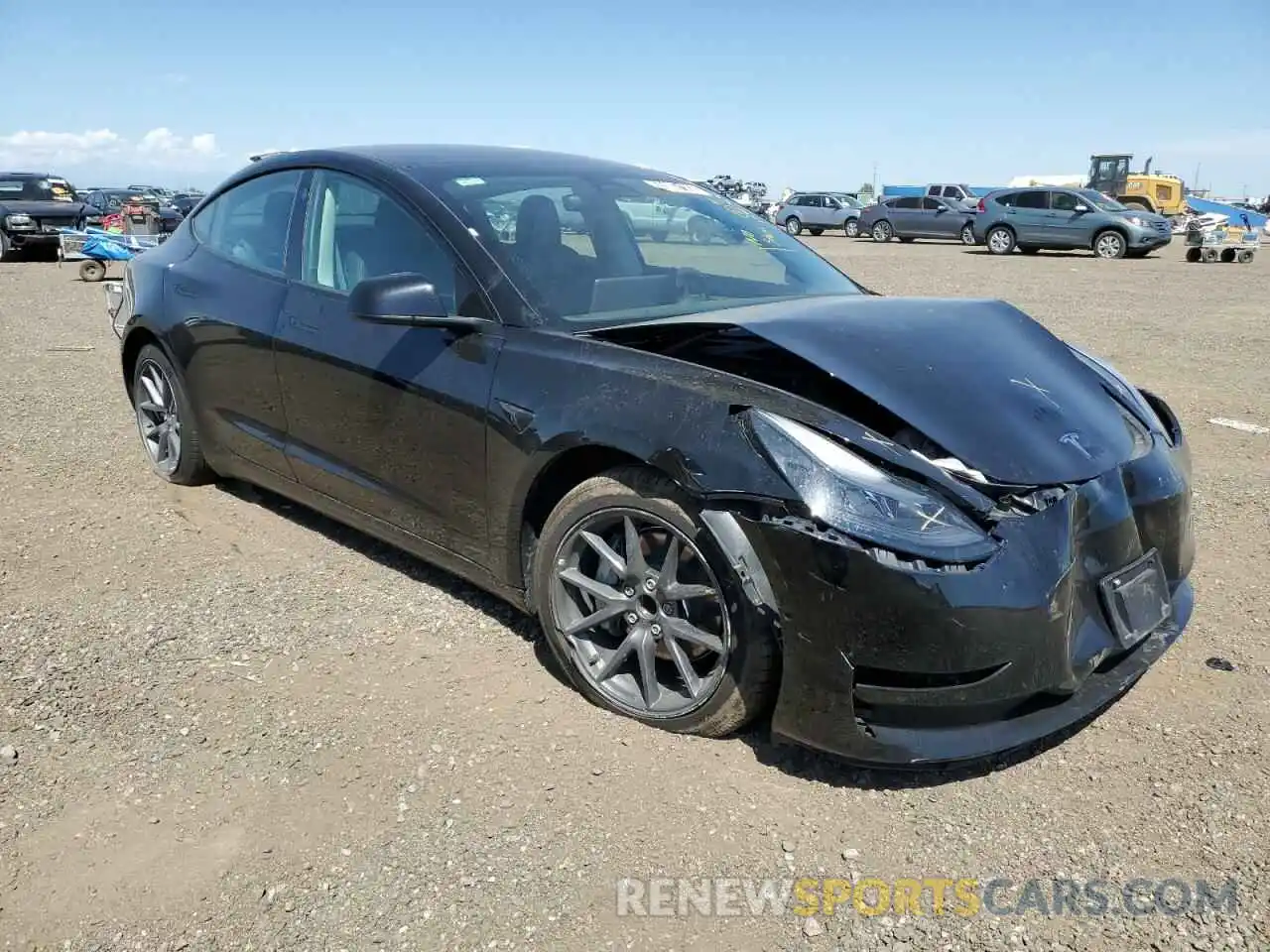 1 Photograph of a damaged car 5YJ3E1EA3NF185787 TESLA MODEL 3 2022