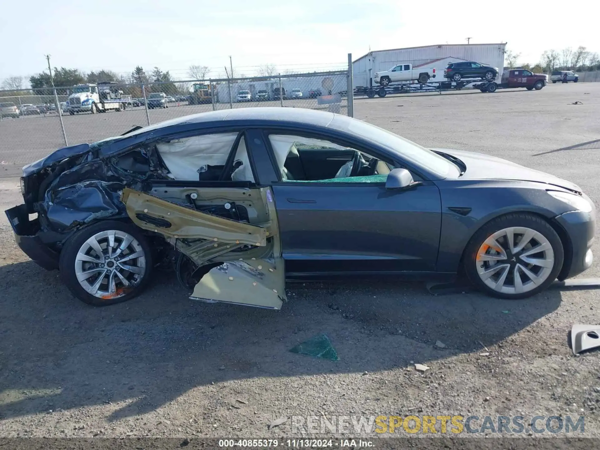 13 Photograph of a damaged car 5YJ3E1EA3NF186373 TESLA MODEL 3 2022