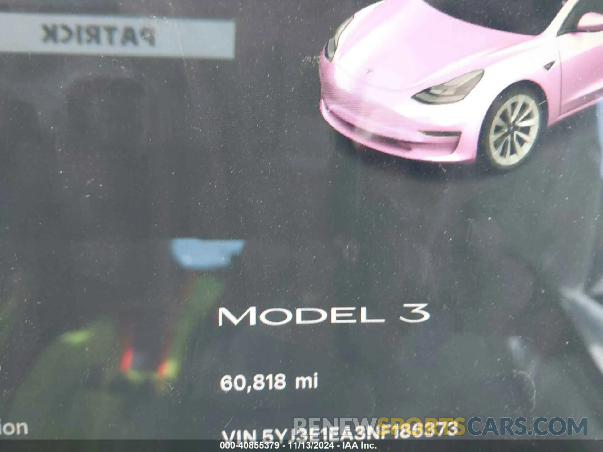 7 Photograph of a damaged car 5YJ3E1EA3NF186373 TESLA MODEL 3 2022