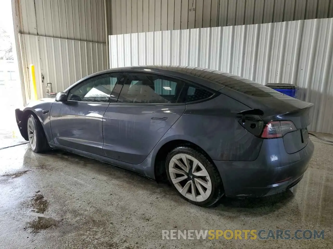 2 Photograph of a damaged car 5YJ3E1EA3NF188947 TESLA MODEL 3 2022