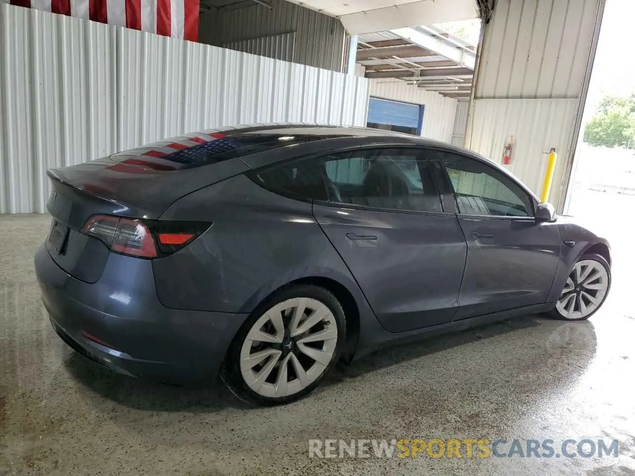 3 Photograph of a damaged car 5YJ3E1EA3NF188947 TESLA MODEL 3 2022