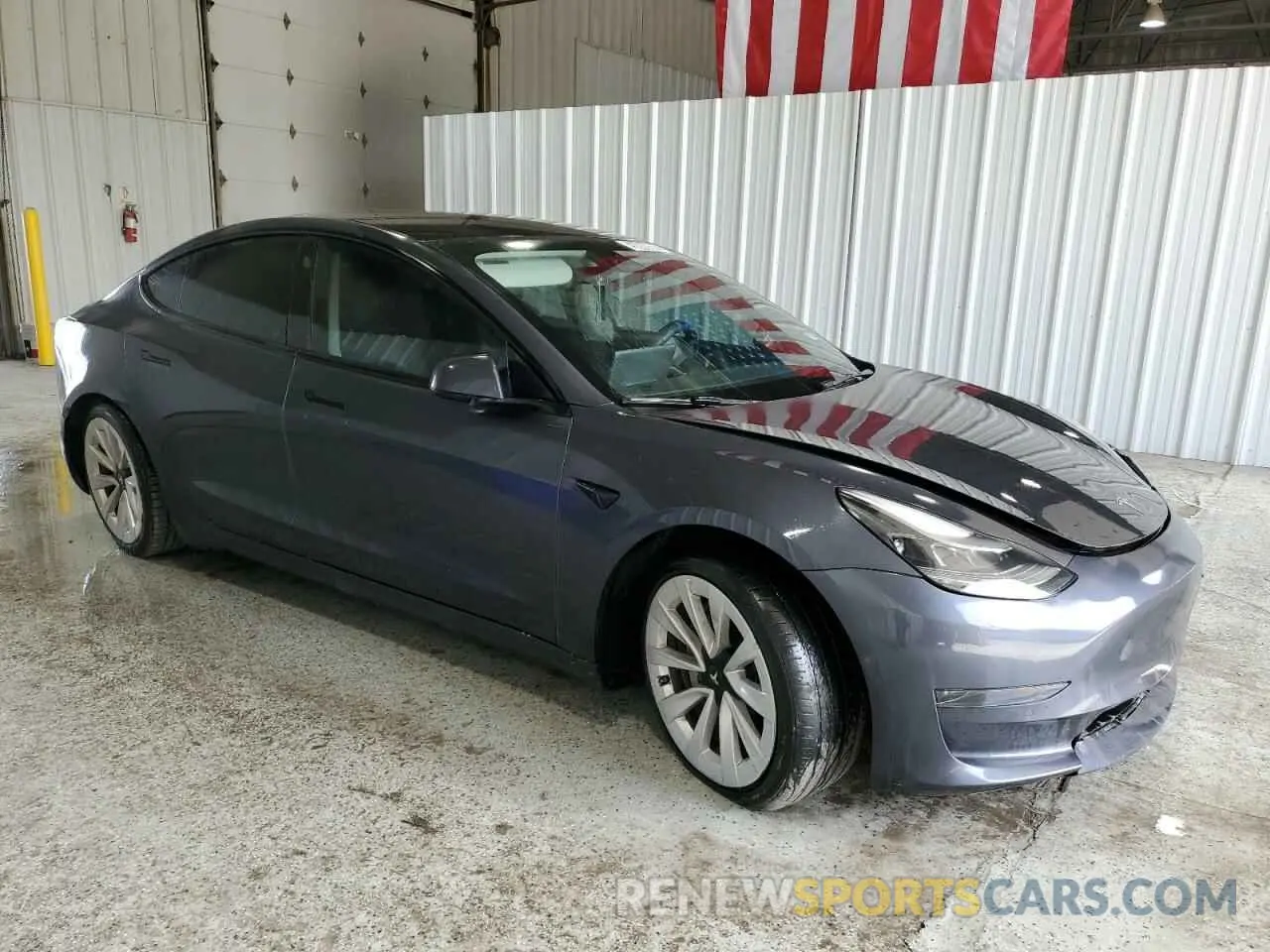 4 Photograph of a damaged car 5YJ3E1EA3NF188947 TESLA MODEL 3 2022